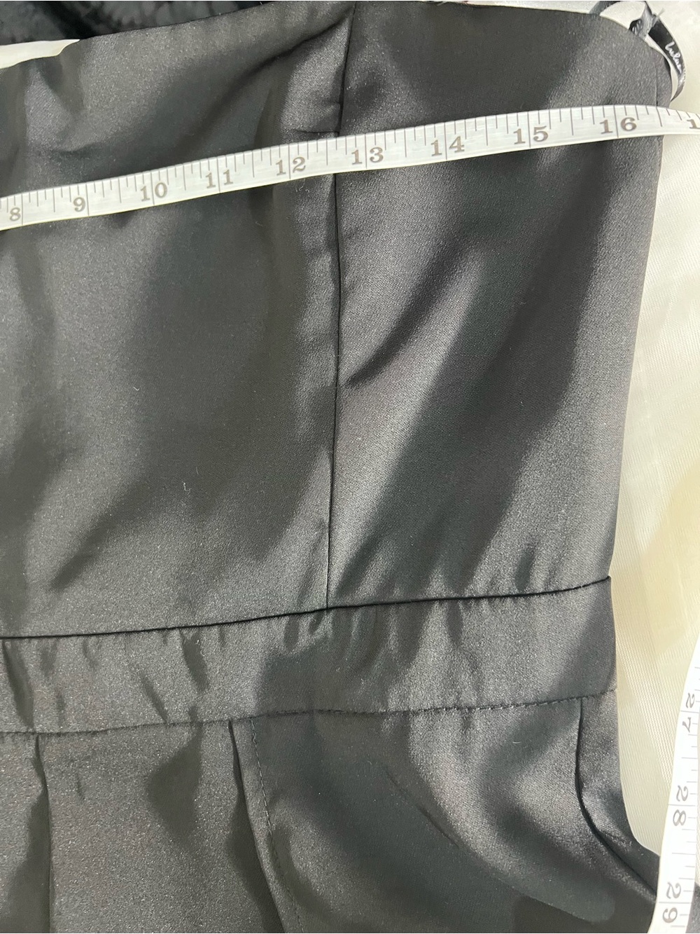 Dream It Black Strapless Front Slit Jumpsuit Size Large - Picture 8 of 10
